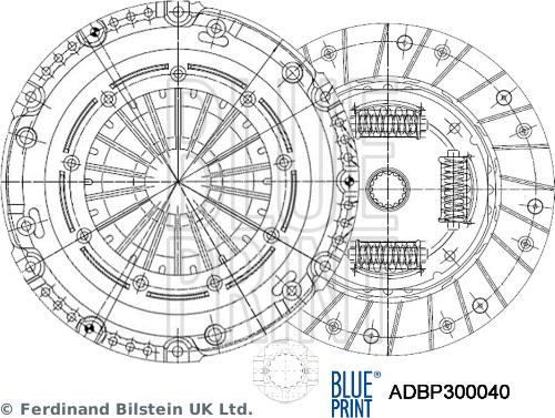 Blue Print ADBP300040 - Σετ συμπλέκτη spanosparts.gr
