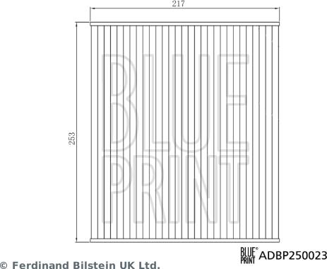Blue Print ADBP250023 - Φίλτρο, αέρας εσωτερικού χώρου spanosparts.gr