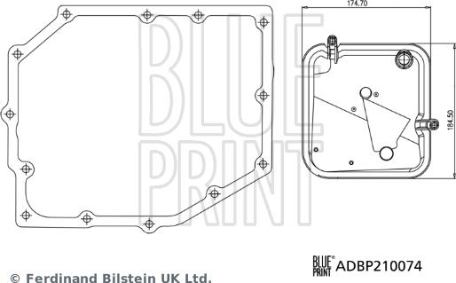 Blue Print ADBP210074 - Υδραυλ. φίλτρο, αυτόμ. κιβ. ταχυτ. spanosparts.gr