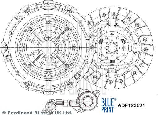 Blue Print ADF123621 - Σετ συμπλέκτη spanosparts.gr