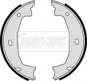 Borg & Beck BBS6315 - Σετ σιαγόνων φρένων, χειρόφρενο spanosparts.gr