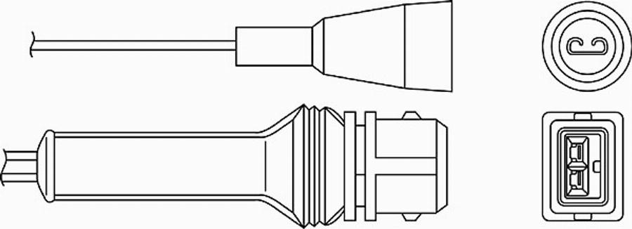 BorgWarner (BERU) 0 824 010 028 - Αισθητήρας λάμδα spanosparts.gr