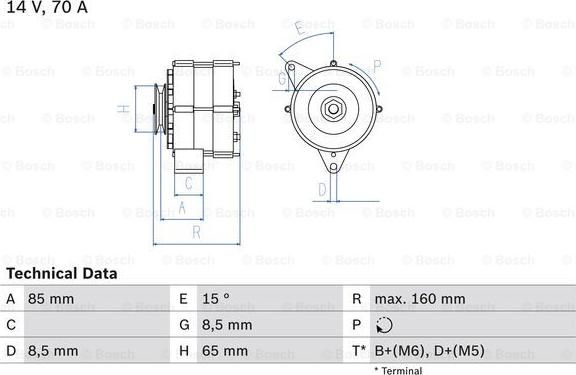 BOSCH 0 986 041 620 - Γεννήτρια spanosparts.gr