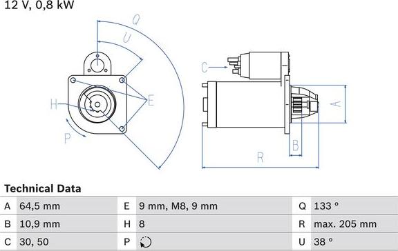 BOSCH 0 986 024 210 - Μίζα spanosparts.gr
