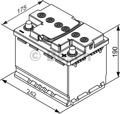 BOSCH 0 092 S5A 050 - Μπαταρία εκκίνησης spanosparts.gr