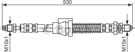 BOSCH 1 987 476 605 - Ελαστικός σωλήνας φρένων spanosparts.gr