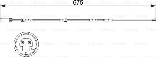 BOSCH 1 987 473 516 - Προειδοπ. επαφή, φθορά υλικού τριβής των φρένων spanosparts.gr