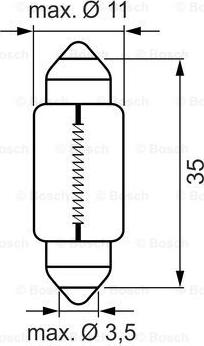 BOSCH 1 987 301 502 - Λυχνία, φωτ. πινακ. κυκλοφορίας spanosparts.gr