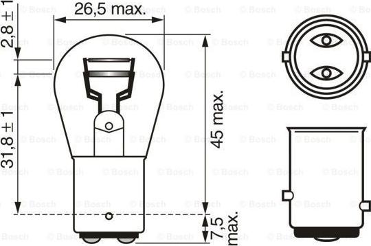 BOSCH 1 987 301 016 - Λυχνία, φλας spanosparts.gr