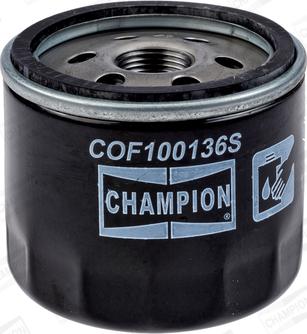 Champion COF100136S - Φίλτρο λαδιού spanosparts.gr