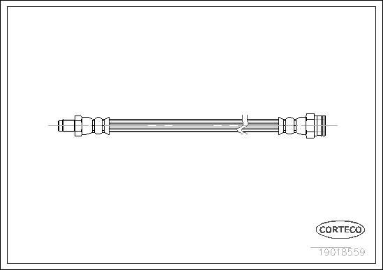 Corteco 19018559 - Ελαστικός σωλήνας φρένων spanosparts.gr