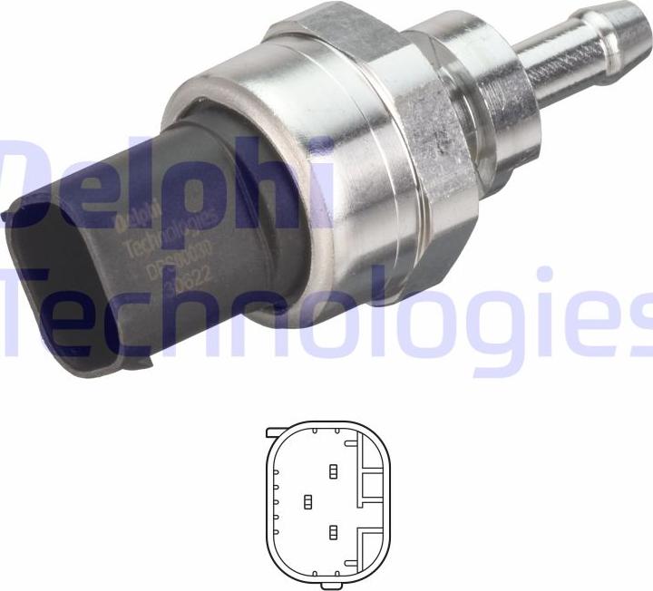Delphi DPS00030-12B1 - Αισθητήρας, πίεση καυσαερίων spanosparts.gr