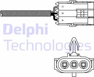 Delphi ES10992-12B1 - Αισθητήρας λάμδα spanosparts.gr