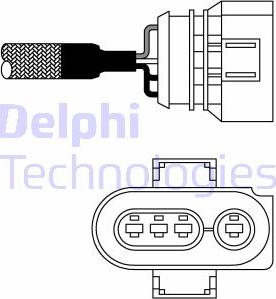 Delphi ES10980-12B1 - Αισθητήρας λάμδα spanosparts.gr