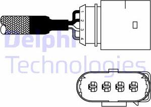 Delphi ES10978-12B1 - Αισθητήρας λάμδα spanosparts.gr