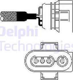 Delphi ES10403-12B1 - Αισθητήρας λάμδα spanosparts.gr