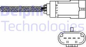 Delphi ES10793-12B1 - Αισθητήρας λάμδα spanosparts.gr