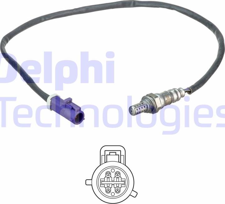 Delphi ES20508-12B1 - Αισθητήρας λάμδα spanosparts.gr