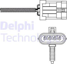 Delphi ES20135-12B1 - Αισθητήρας λάμδα spanosparts.gr