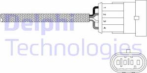 Delphi ES20344-12B1 - Αισθητήρας λάμδα spanosparts.gr