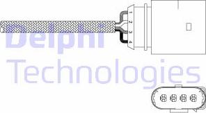 Delphi ES20338-12B1 - Αισθητήρας λάμδα spanosparts.gr