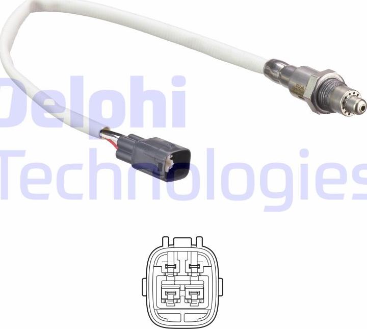 Delphi ES21243-12B1 - Αισθητήρας λάμδα spanosparts.gr