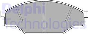 Delphi LP538 - Σετ τακάκια, δισκόφρενα spanosparts.gr