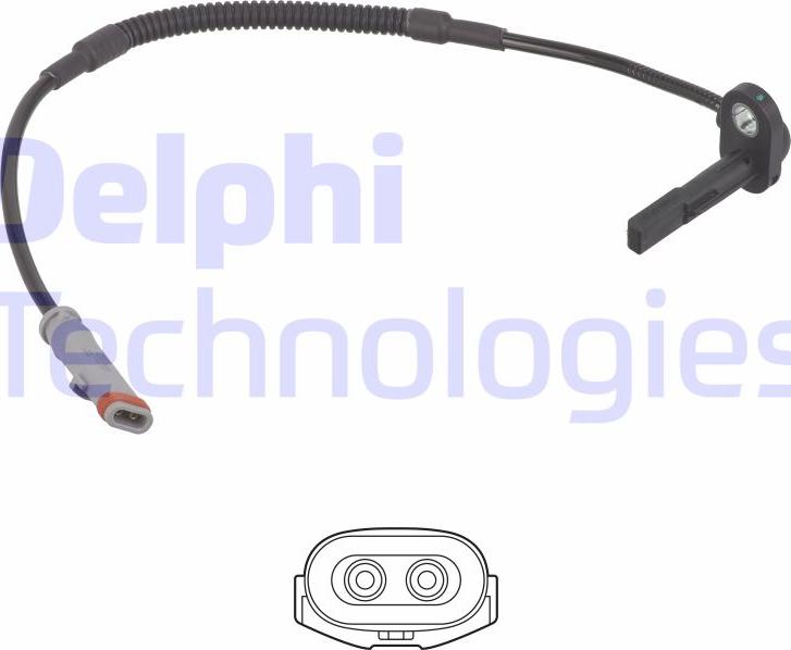 Delphi SS21252-12B1 - Αισθητήρας, στροφές τροχού spanosparts.gr