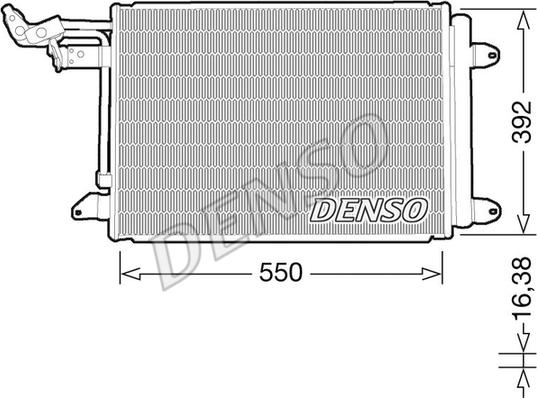 Denso DCN32032 - Συμπυκνωτής, σύστ. κλιματισμού spanosparts.gr