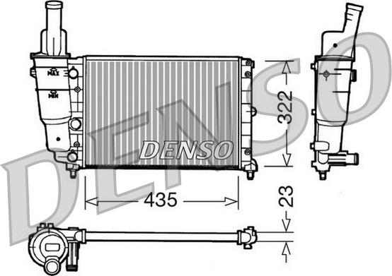 Denso DRM09095 - Ψυγείο, ψύξη κινητήρα spanosparts.gr