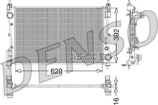 Denso DRM09114 - Ψυγείο, ψύξη κινητήρα spanosparts.gr