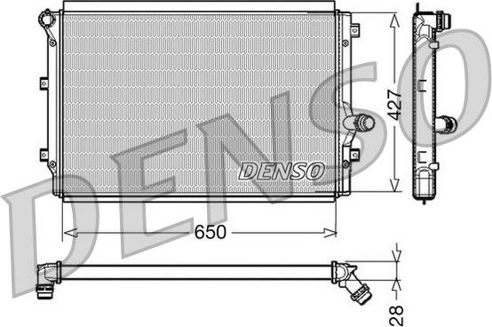 Denso DRM32017 - Ψυγείο, ψύξη κινητήρα spanosparts.gr
