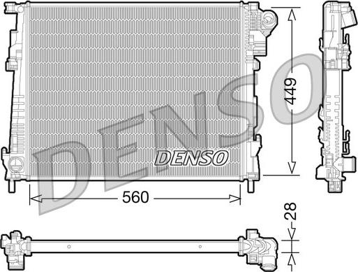 Denso DRM23094 - Ψυγείο, ψύξη κινητήρα spanosparts.gr