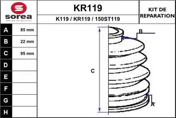 EAI KR119 - Φούσκα, άξονας μετάδ. κίνησης spanosparts.gr
