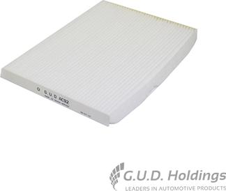 GUD AC92 - Φίλτρο, αέρας εσωτερικού χώρου spanosparts.gr