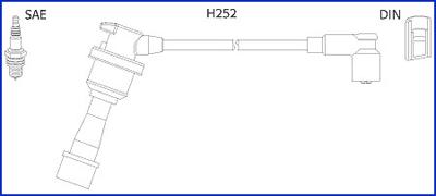 HITACHI 134480 - Σετ καλωδίων υψηλής τάσης spanosparts.gr