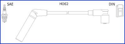HITACHI 134478 - Σετ καλωδίων υψηλής τάσης spanosparts.gr