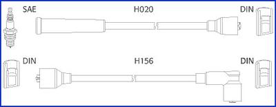 HITACHI 134227 - Σετ καλωδίων υψηλής τάσης spanosparts.gr