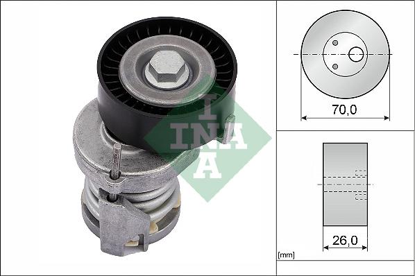 INA 534 0123 20 - Τεντωτήρας ιμάντα, ιμάντας poly-V spanosparts.gr