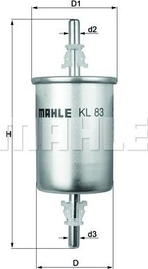 MAHLE KL 83 - Φίλτρο καυσίμου spanosparts.gr