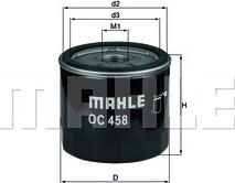 MAHLE OC 458 - Φίλτρο λαδιού spanosparts.gr