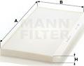 Mann-Filter CU 5366 - Φίλτρο, αέρας εσωτερικού χώρου spanosparts.gr