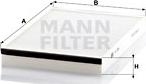 Mann-Filter CU 3054 - Φίλτρο, αέρας εσωτερικού χώρου www.spanosparts.gr