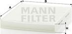 Mann-Filter CU 2545 - Φίλτρο, αέρας εσωτερικού χώρου spanosparts.gr