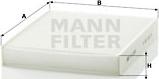 Mann-Filter CU 2559 - Φίλτρο, αέρας εσωτερικού χώρου spanosparts.gr