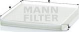 Mann-Filter CU 2131 - Φίλτρο, αέρας εσωτερικού χώρου spanosparts.gr