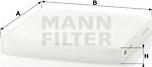 Mann-Filter CU 2358 - Φίλτρο, αέρας εσωτερικού χώρου spanosparts.gr