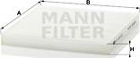 Mann-Filter CU 22 010 - Φίλτρο, αέρας εσωτερικού χώρου spanosparts.gr
