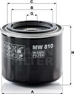 Mann-Filter MW 810 - Φίλτρο λαδιού spanosparts.gr