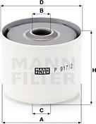 Mann-Filter P 917/2 x - Φίλτρο καυσίμου spanosparts.gr